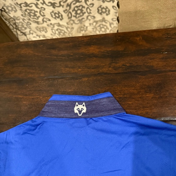 Greyson Men's Medium Mojave Blue Guide Sport Quarter Zip MSRP $130 - Picture 4 of 9